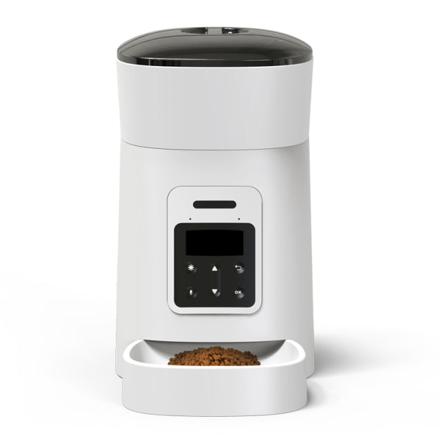 "smart wifi automatic pet feeder" "cat dog food dispenser remote control" "smart pet gadget wifi feeder for cats" "automatic feeding bowl for dogs and cats" "pet food dispenser scheduled meals" "wifi smart pet bowl feeder" "portion control pet feeder automatic"